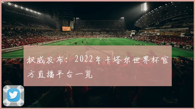 权威发布:2022年卡塔尔世界杯官方直播平台一览
